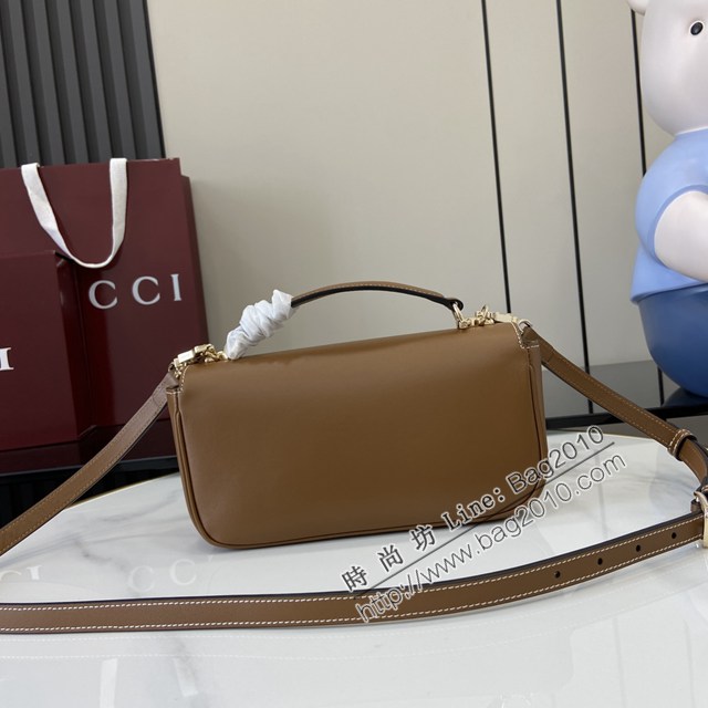 Gucci專櫃古馳最新款Horsebit 1955系列小號手提單肩斜挎女包 jh2892型號：815206